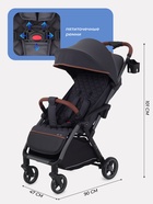 Коляска детская MOWBaby "ATOM" MB200 графит - Фото 2