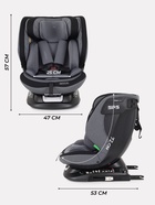 Автокресло MOWBaby UB616 "MOTION" isofix (40-150см) серый - Фото 2
