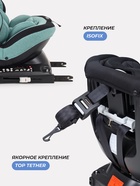 Автокресло MOWBaby UB616 "MOTION" isofix (40-150см) светло-серый - Фото 10