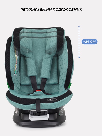 Автокресло MOWBaby UB616 "MOTION" isofix (40-150см) светло-серый