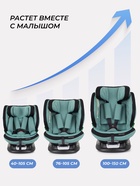 Автокресло MOWBaby UB616 "MOTION" isofix (40-150см) светло-серый - Фото 7