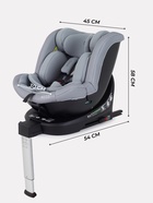 Автокресло MOWBaby AY959 Pro "STAGE" isofix (40-150см) серый - Фото 2