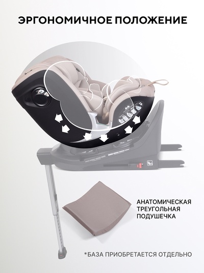 Автокресло RANT AY969 "ASTER MAX" (40-125см) бежевый без базы