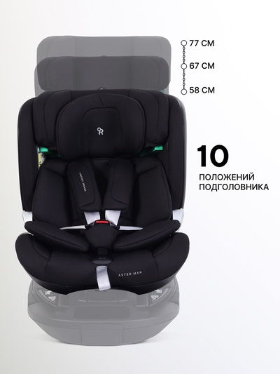 Автокресло RANT AY969 "ASTER MAX" (40-125см) черный без базы