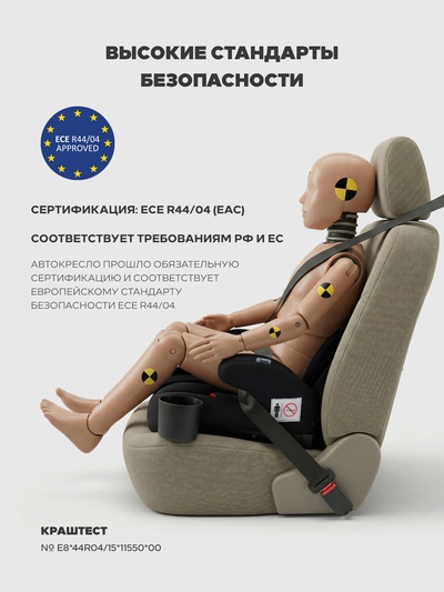 Автокресло RANT ZY13B "MICRO max" (гр.3/22-36кг) черный
