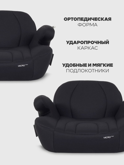 Автокресло RANT ZY13B "MICRO max" (гр.3/22-36кг) черный