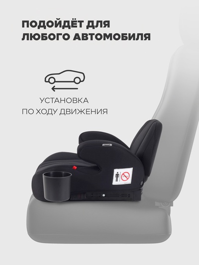 Автокресло RANT ZY13B "MICRO max" (гр.3/22-36кг) черный