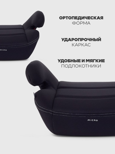 Автокресло RANT ZY23 "MICRO" (гр.3/22-36кг) черный