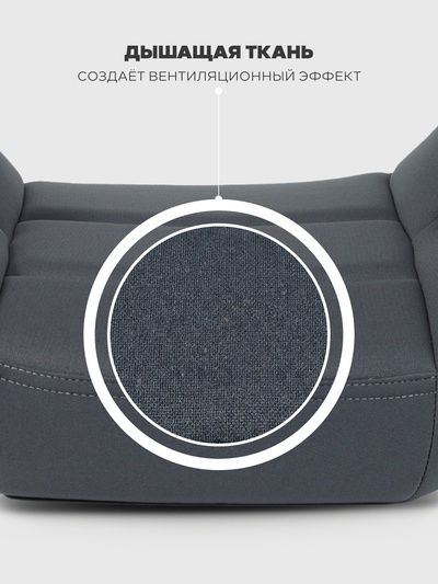 Автокресло RANT ZY23 "MICRO" (гр.3/22-36кг) серый