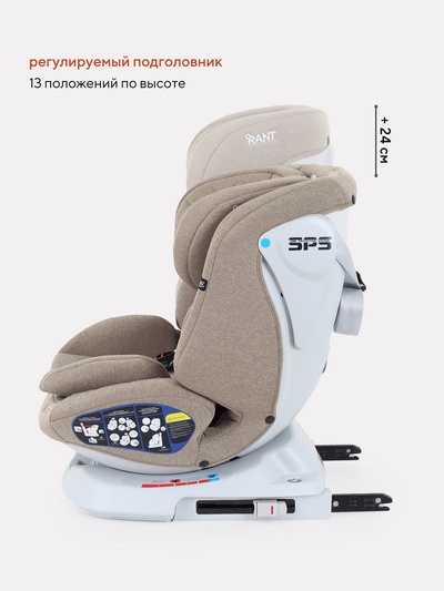 Автокресло RANT UB619 "NITRO" isofix группа 0+-1-2-3  (0-36 кг) бежевый