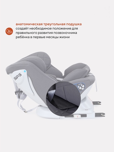 Автокресло RANT UB619 "NITRO" isofix группа 0+-1-2-3  (0-36 кг) серый