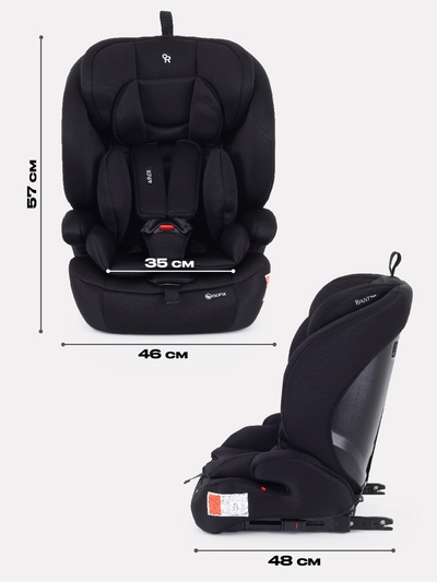 Автокресло RANT basic ZY27F "Apex" isofix группа 1-2-3 (9-36 кг) черный