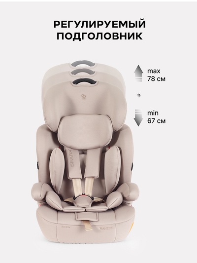 Автокресло RANT basic ZY10 "Spark Next" группа 1-2-3 (9-36 кг) бежевый