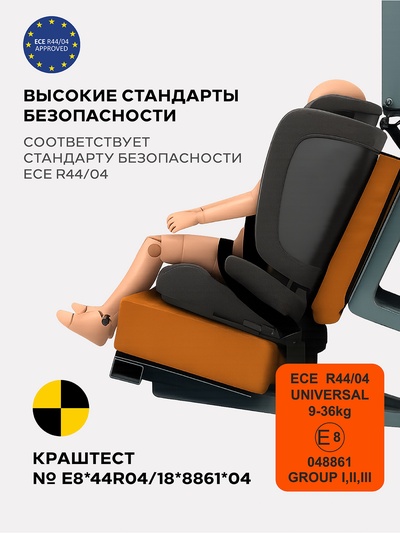 Автокресло RANT basic ZY10 "Spark Next" группа 1-2-3 (9-36 кг) серый