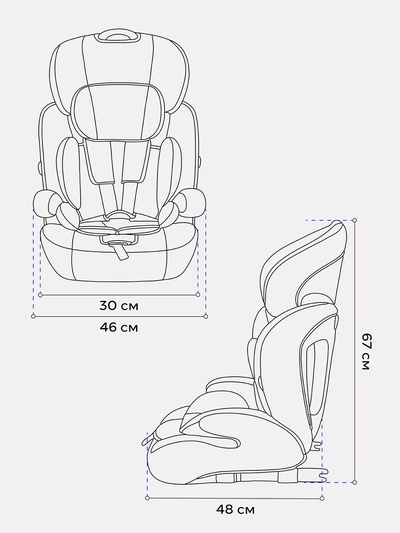 Автокресло RANT basic ZY12 "Spark Next Isofix" группа 1-2-3 (9-36 кг) оливковый