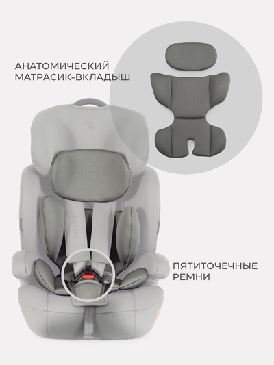 Автокресло RANT basic ZY12 "Spark Next Isofix" группа 1-2-3 (9-36 кг) оливковый