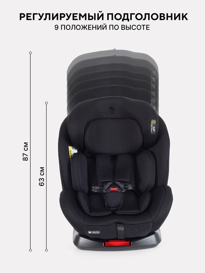 Автокресло RANT basic YC06 "Twist Next" isofix группа 0+-1-2-3 (0-36 кг) черный