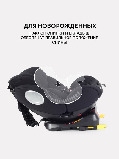 Автокресло RANT basic YC06 "Twist Next" isofix группа 0+-1-2-3 (0-36 кг) черный