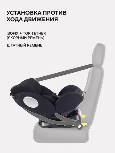 Автокресло RANT basic YC06 "Twist Next" isofix группа 0+-1-2-3 (0-36 кг) черный