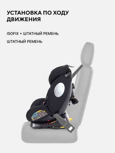 Автокресло RANT basic YC06 "Twist Next" isofix группа 0+-1-2-3 (0-36 кг) черный
