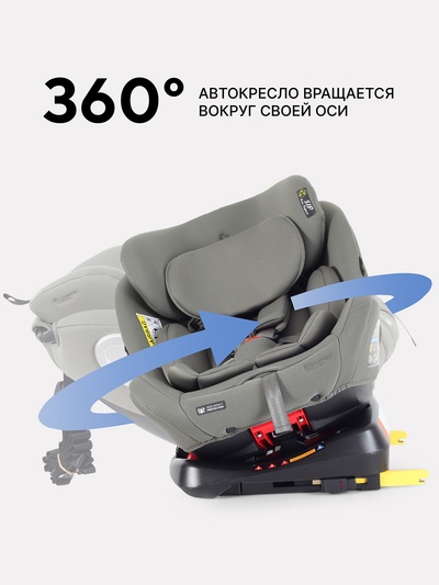Автокресло RANT basic YC06 "Twist Next" isofix группа 0+-1-2-3 (0-36 кг) оливковый
