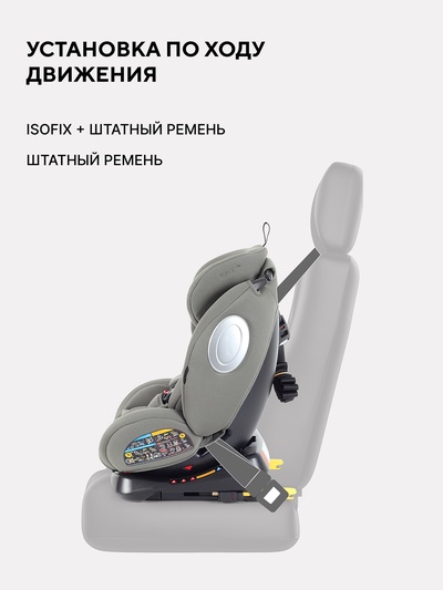 Автокресло RANT basic YC06 "Twist Next" isofix группа 0+-1-2-3 (0-36 кг) оливковый