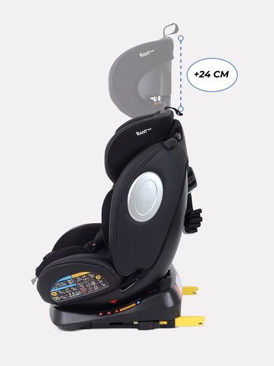 Автокресло RANT basic YC06 "Twist pro" isofix группа 0+-1-2-3 (0-36 кг) черный