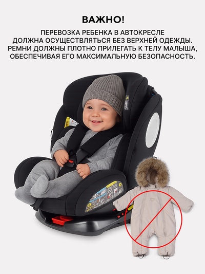 Автокресло RANT basic ZY26 "Unity Next" группа 0+-1-2-3 (0-36 кг) серый