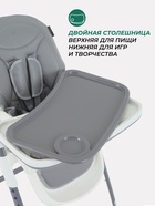 Стол-стул MOWBaby "HONEY New" MBH170 серый - Фото 5
