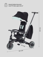 Велосипед детский трёхколёсный MOWBaby MC055 TRIXIE, трансформер, с родительской ручкой, диаметр колёс 8" и 7", чёрный, зелёный - Фото 2