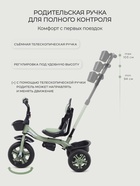 Велосипед детский трёхколёсный RANT basic RB252 DANDY, с родительской ручкой, диаметр колёс 10" и 8", зелёный - Фото 3