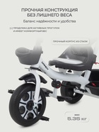Велосипед детский трёхколёсный RANT basic RB252 DANDY, с родительской ручкой, диаметр колёс 10" и 8", белый - Фото 4