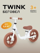 Беговел MOWBaby MC001 TWINK, диаметр колёс 12", белый - Фото 1