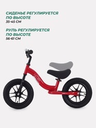 Беговел детский MOWBaby MC002 GLORY, диаметр колёс 12", красный - Фото 3