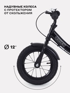 Беговел детский RANT RB132 QUICK, диаметр колёс 12", чёрный - Фото 4