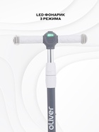 Самокат детский трехколесный MOWBaby MC030 OLIVER, колёса PU 120. 80 мм, ABEC 7, с фонариком, цвет кремовый - Фото 8