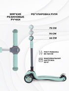 Самокат детский трехколесный MOWBaby MC030 OLIVER, колёса PU 120. 80 мм, ABEC 7, с фонариком, зелёный - Фото 3