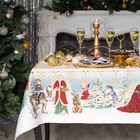 УЦЕНКА Набор столовый "Christmas time" скатерть 150х180см +/-3см с ГМВО, салф.40х40см-8шт, хл100% 44 - Фото 1