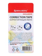 Корректор-лента 6 м×5 мм BRAUBERG EXCLUSIVE, МИКС - Фото 4