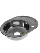 УЦЕНКА Мойка кухонная Accoona AB4557-R, врезная, правая, толщина 0.6 мм, 570х450х165мм, глянец 33037 - Фото 2