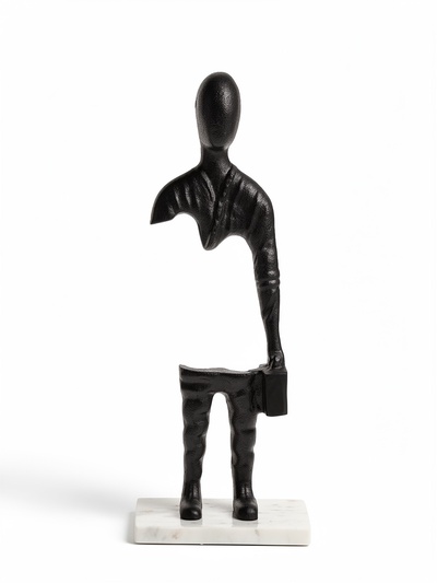 Сувенир «Опустошение», 14×10×47 см, алюминий, мрамор