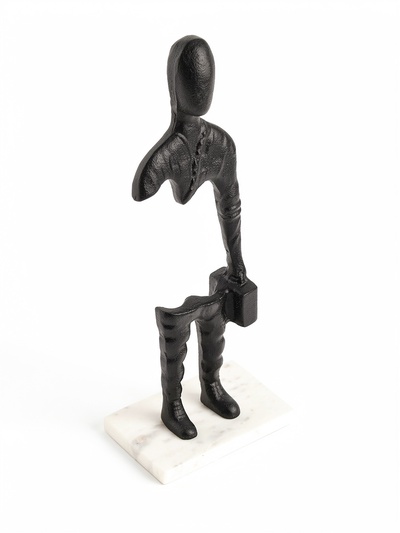 Сувенир «Опустошение», 14×10×47 см, алюминий, мрамор