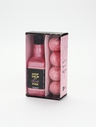 УЦЕНКА Набор Keep calm and think pink:гель для душа во флаконе виски 250мл,бом.для ванны 4шт по 40г - Фото 1
