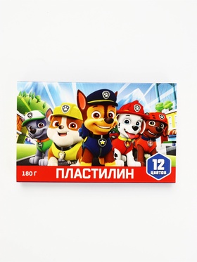 Пластилин 12 цветов, 180 г, «Щенки»