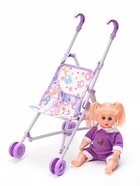 Набор «Пупс с коляской» в пакете, МИКС - Фото 3