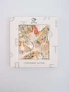 УЦЕНКА Скатерть "Этель" Floral pattern d=148 см, 100% хл, саржа 190 гр/м2 - Фото 2