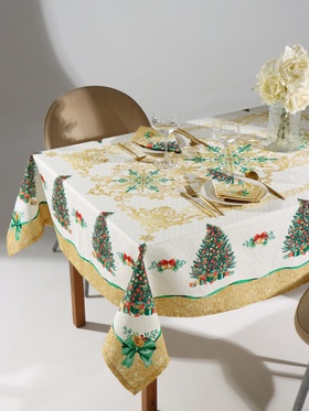 УЦЕНКА Набор столовый Этель "Golden Christmas" скатерть 150*180 +/-3см с ГМВО, салф.40х40см - 8шт, 5 11056218