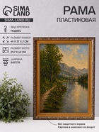 Рама для картин (зеркал, панно, фото), 29.7×42 см Keep memories, Artex Bray, пластик под золото с коричневым - Фото 1