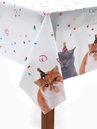 Скатерть одноразовая «Котики фотографичные», 130×180 см - фото 809735304