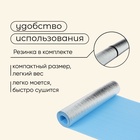 УЦЕНКА Коврик туристический, фольгированный, 180 х 60 х 0,6 см, синий - Фото 4